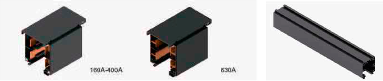 Распределительный шинопровод P-LINE DC Dynlin. Номинальный ток 160-630A прямая секция