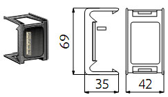 КРЫШКА ТОЧКИ ОТВОДА IP 55 КРЫШКА ТОЧКИ ОТВОДА IP 55